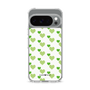 スリムプロテクションケース［ Stripe Hearts - Green ］