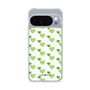 スリムプロテクションケース［ Stripe Hearts - Green ］