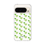 スリムプロテクションケース［ Stripe Hearts - Green ］