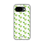 スリムプロテクションケース［ Stripe Hearts - Green ］