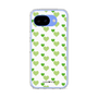 スリムプロテクションケース［ Stripe Hearts - Green ］