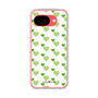 スリムプロテクションケース［ Stripe Hearts - Green ］