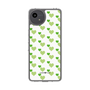 スリムプロテクションケース［ Stripe Hearts - Green ］