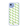 スリムプロテクションケース［ Stripe Hearts - Green ］
