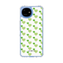 スリムプロテクションケース［ Stripe Hearts - Green ］