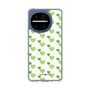 スリムプロテクションケース［ Stripe Hearts - Green ］
