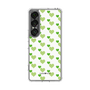 スリムプロテクションケース［ Stripe Hearts - Green ］