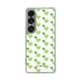スリムプロテクションケース［ Stripe Hearts - Green ］