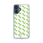 スリムプロテクションケース［ Stripe Hearts - Green ］