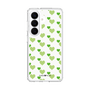 スリムプロテクションケース［ Stripe Hearts - Green ］
