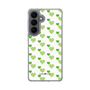 スリムプロテクションケース［ Stripe Hearts - Green ］