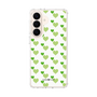 スリムプロテクションケース［ Stripe Hearts - Green ］
