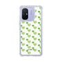 スリムプロテクションケース［ Stripe Hearts - Green ］