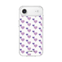 スリムプロテクションケース［ Stripe Hearts - Purple ］