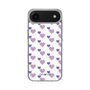 スリムプロテクションケース［ Stripe Hearts - Purple ］