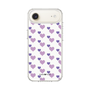 スリムプロテクションケース［ Stripe Hearts - Purple ］