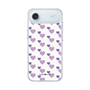 スリムプロテクションケース［ Stripe Hearts - Purple ］
