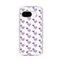 スリムプロテクションケース［ Stripe Hearts - Purple ］