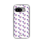 スリムプロテクションケース［ Stripe Hearts - Purple ］