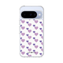 スリムプロテクションケース［ Stripe Hearts - Purple ］
