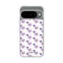 スリムプロテクションケース［ Stripe Hearts - Purple ］