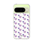 スリムプロテクションケース［ Stripe Hearts - Purple ］