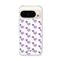 スリムプロテクションケース［ Stripe Hearts - Purple ］