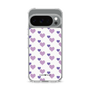 スリムプロテクションケース［ Stripe Hearts - Purple ］