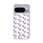 スリムプロテクションケース［ Stripe Hearts - Purple ］
