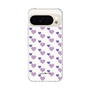 スリムプロテクションケース［ Stripe Hearts - Purple ］