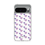 スリムプロテクションケース［ Stripe Hearts - Purple ］