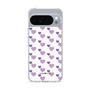 スリムプロテクションケース［ Stripe Hearts - Purple ］