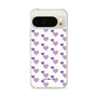 スリムプロテクションケース［ Stripe Hearts - Purple ］