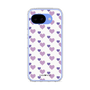 スリムプロテクションケース［ Stripe Hearts - Purple ］