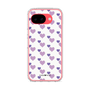 スリムプロテクションケース［ Stripe Hearts - Purple ］