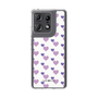 スリムプロテクションケース［ Stripe Hearts - Purple ］