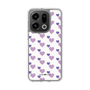 スリムプロテクションケース［ Stripe Hearts - Purple ］