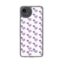 スリムプロテクションケース［ Stripe Hearts - Purple ］