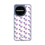 スリムプロテクションケース［ Stripe Hearts - Purple ］
