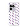 スリムプロテクションケース［ Stripe Hearts - Purple ］