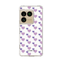 スリムプロテクションケース［ Stripe Hearts - Purple ］