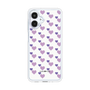 スリムプロテクションケース［ Stripe Hearts - Purple ］