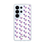 スリムプロテクションケース［ Stripe Hearts - Purple ］