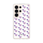 スリムプロテクションケース［ Stripe Hearts - Purple ］