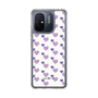 スリムプロテクションケース［ Stripe Hearts - Purple ］
