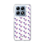 スリムプロテクションケース［ Stripe Hearts - Purple ］