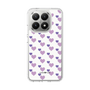 スリムプロテクションケース［ Stripe Hearts - Purple ］
