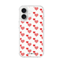 スリムプロテクションケース［ Stripe Hearts - Red ］