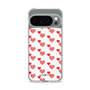 スリムプロテクションケース［ Stripe Hearts - Red ］