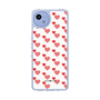 スリムプロテクションケース［ Stripe Hearts - Red ］
